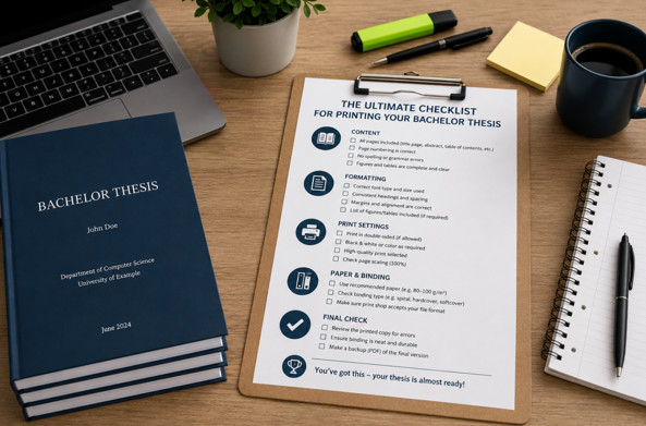The Ultimate Checklist for Printing Your Bachelor Thesis